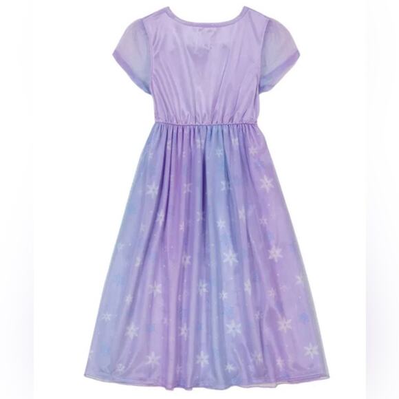 Disney Girl’s Frozen Elsa Fantasy Gown Blue Purple Size 6X NWT - Picture 7 of 9